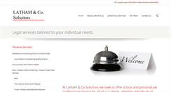 Desktop Screenshot of lathamlawyers.co.uk